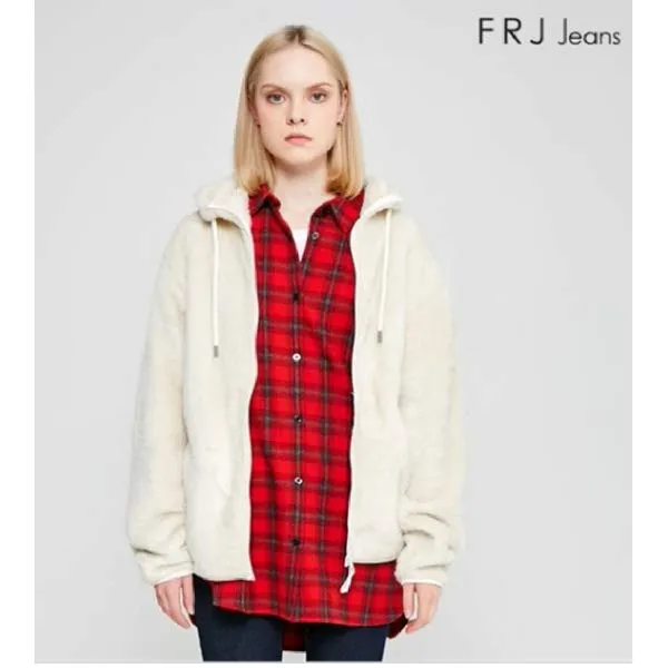  현대백화점 Frj F98u Ts968b 유니밍크보아후드짚업