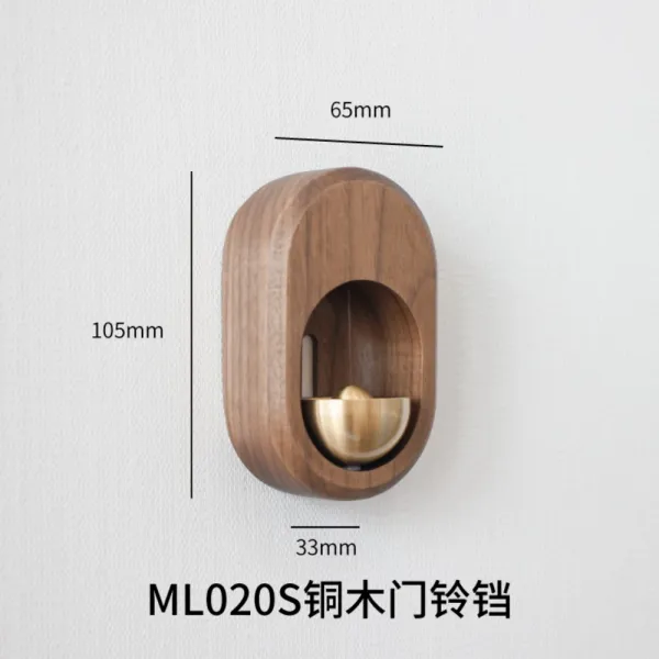 도어벨 우드 출입문종 차임 무선 원목 센서 현관종, ML020S 통나무