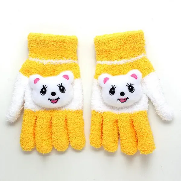 코코플러스 레어템 큐트 인형 울 장갑 여성 청소년 아동 공용 암워머 기타장갑
