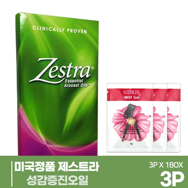 미국 특허 여성 성기능개선제 오르가즘 오일<제스트라>성적쾌감 극대화+비너스핫젤3P, 1개, 3p