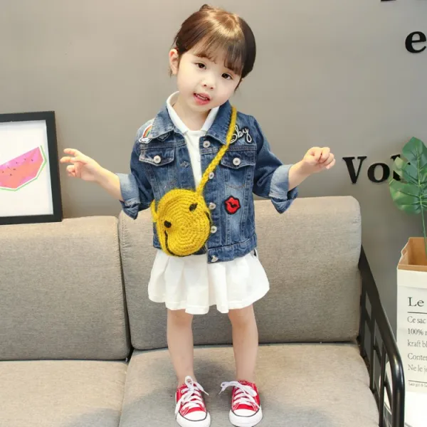 트렌디 걸스 패션코트 매년 여름 개성 긴팔 달콤
