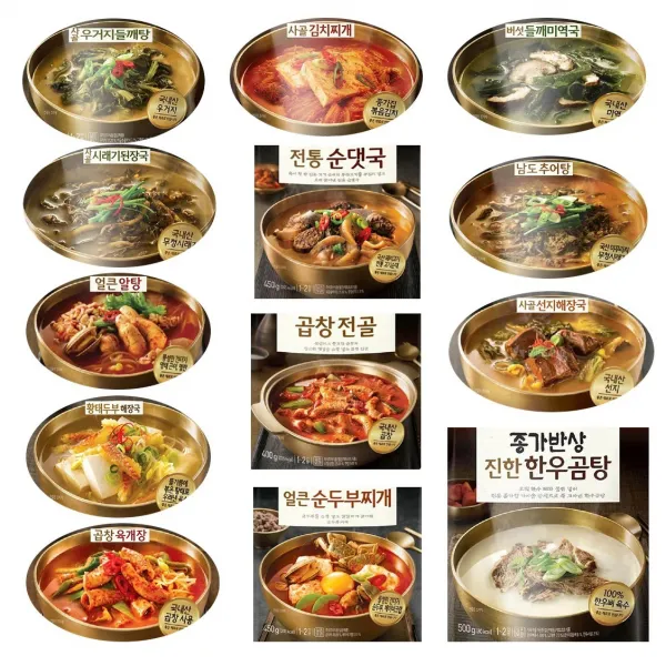 종가집 즉석국 13종 우거지 미역국 시래기 김치찌개 선지국 알탕 순대국 곱창전골 추어탕 황태해장국 순두부찌개 곱창육개장 곰탕, 0번, 450g