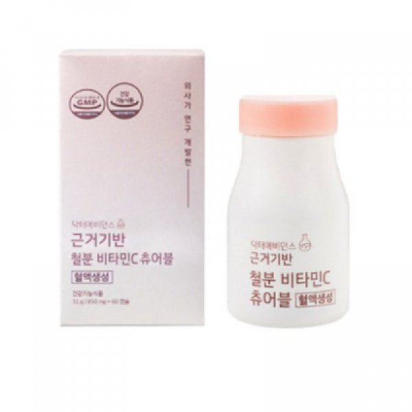 닥터에비던스 근거기반 철분 비타민C 츄어블, 60정, 3개