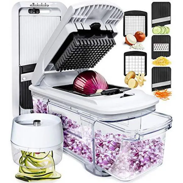 만돌린 슬라이서 Spiralizer 야채 슬라이서-야채 헬기 양파 헬기 음식 헬기, 단일상품