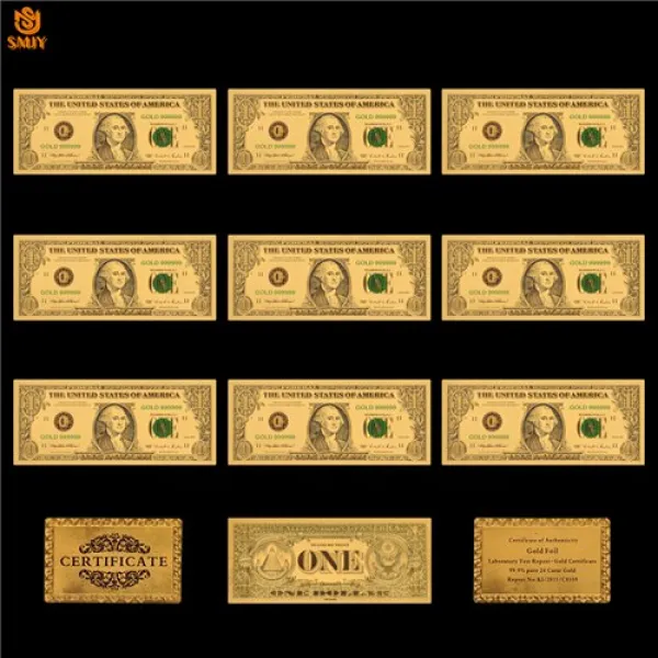 10 개/몫 1928 색상 미국 골드 지폐 2 달러 돈 복제 골드 도금 비즈니스 선물 컬렉션, 하나, violet