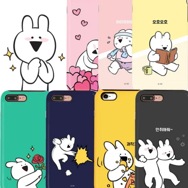 오버액션토끼 더블가드 케이스 갤럭시 노트5-오버액션 토끼, 타입:하트방방