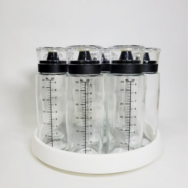 시노글라스 오일병 300ml (양념통9+회전트레이소1) 시노글라스 양념병 트레이
