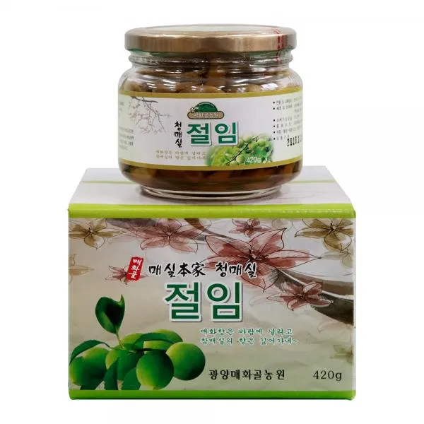 (경기오픈마켓)청매실절임 420g/매실절임/매실원액, 단품