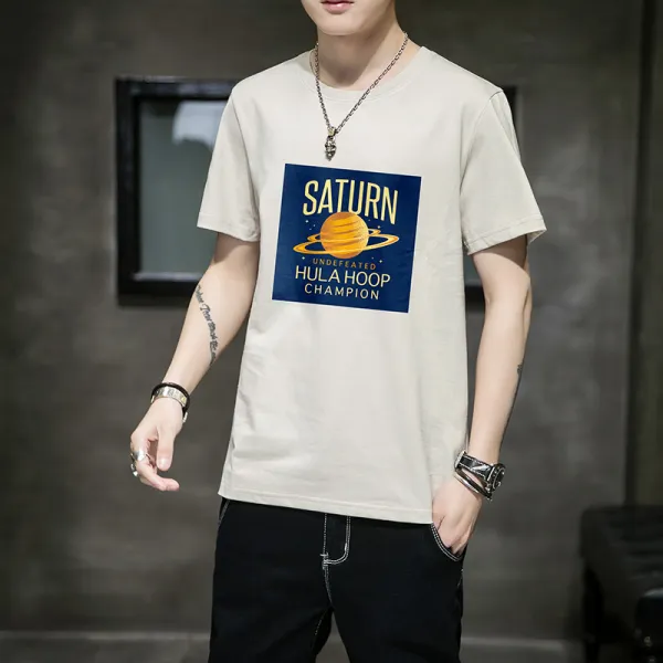 공식 플래그십 스토어 남성 캐주얼 모리마 인춘하 반팔 티셔츠 얇고 슬림한 슬림핏 청소년 고등학생