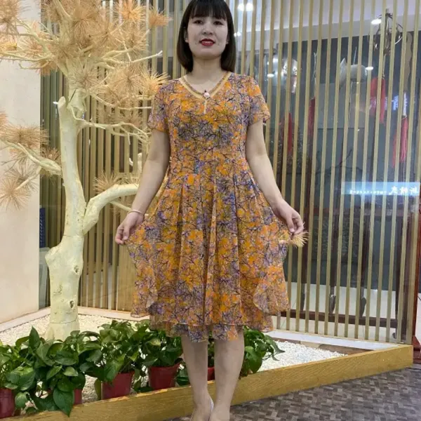 틱톡 옥처럼 맑다 하우스 룩 브이넥 스타일리쉬 여름 반팔 엄마