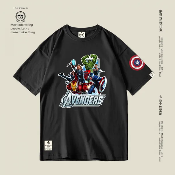 Rhymeyoupin 라운드넥 티셔츠 반소매 41345223