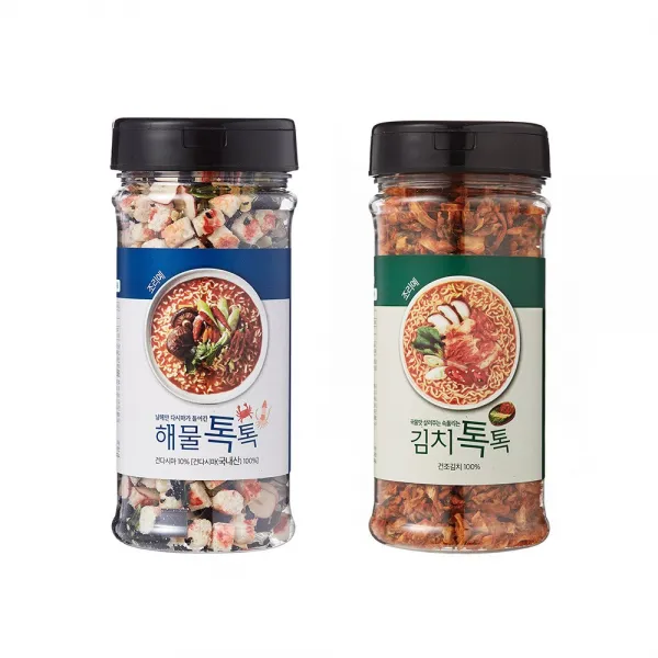 [H호텔급라면] 해물톡톡1개+김치톡톡 1개, 2개, 100g