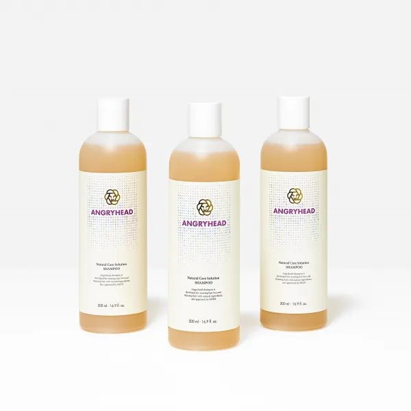 버르장머리 천연 약산성 탈모 추천 천연계면활성제 기능성 샴푸 500ml, 3개
