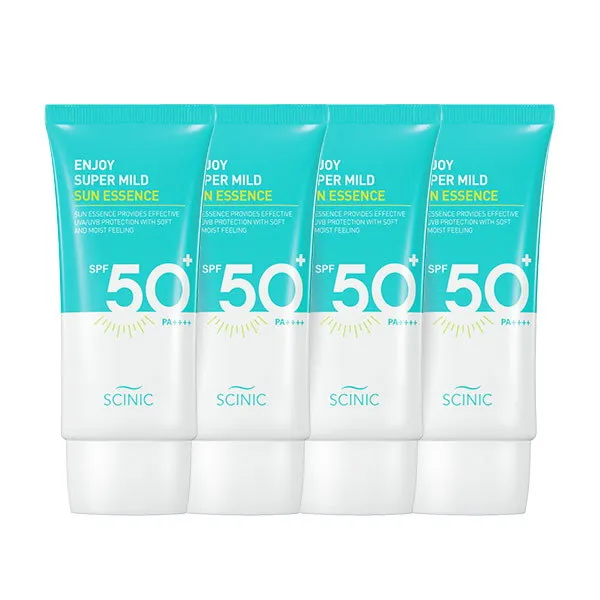 [싸이닉] [단독구성] 엔조이 슈퍼마일드 선 에센스 50ml 4개, 상세 설명 참조