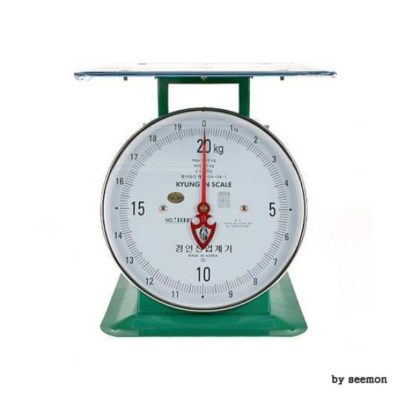 20kg 업소용 아날로그 지시저울 (청과물 정육점 건어물용), 단일색상