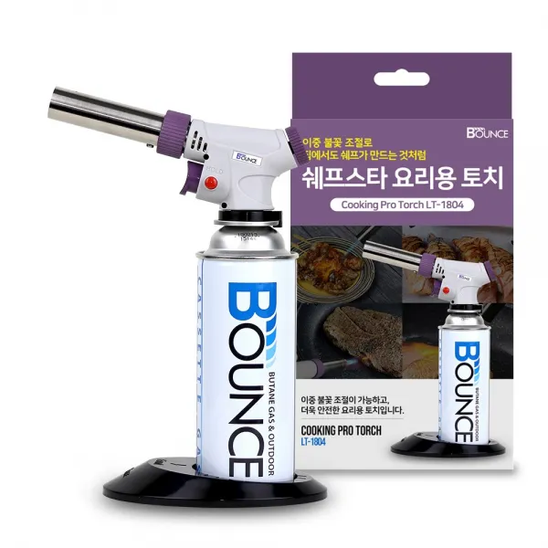 BOUNCE 쉐프스타 쿠킹프로 요리용 토치 LT-1804, 혼합색상, 1개