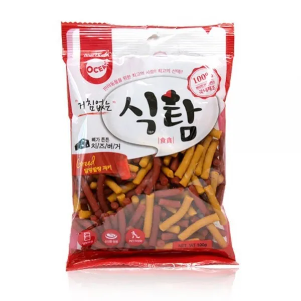 오션 애견 식탐만족 치즈함유 부드러운 져키 막대기 애견용, 1개