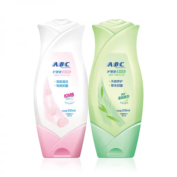 ABC 생리대 일용면 부드러운 섬유 얇은 강제 흡입 세트 E 위생간호액 2병 400ml, 상세페이지 참조