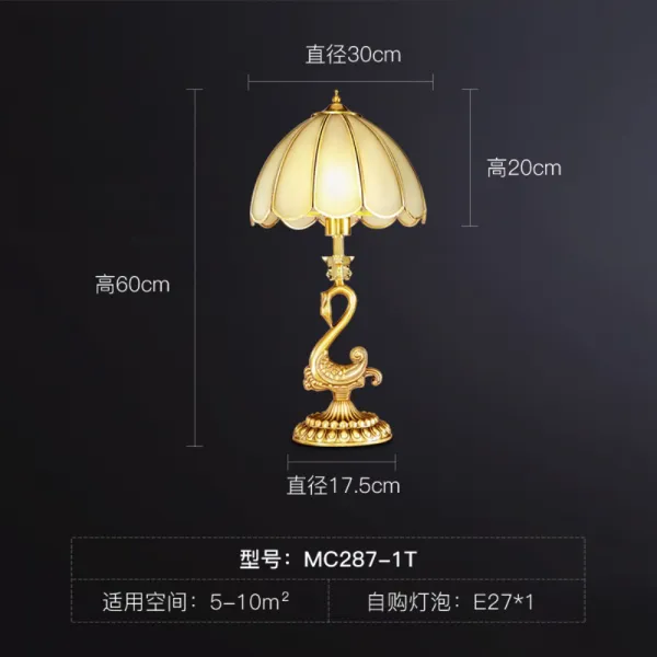 럭셔리 침실스탠드 조명 거실 골드 단스텐드 테이블 무드등 스탠드 침협탁, 버튼스위치 + D