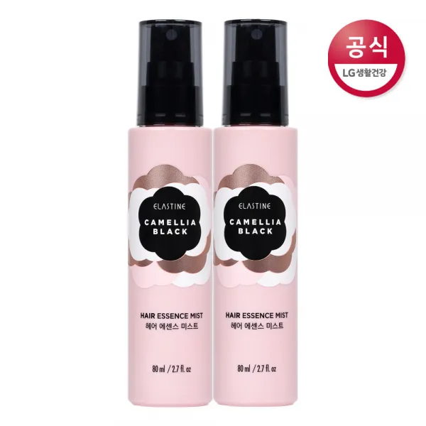 [신세계TV쇼핑]엘라스틴 카멜리아블랙 헤어에센스 미스트 80ml x2개, 2