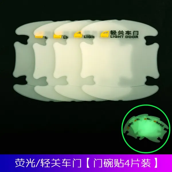 지프 나침반 자유 광 목마인 협 지휘관 자동차 문 손잡이 보호 손걸이 그릇막, 네온 차문 문접시 4피스