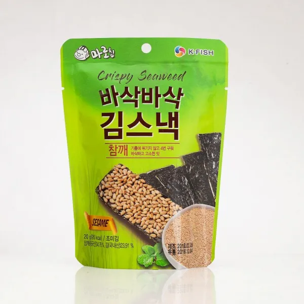 도리파이 영양간식 어린이간식 안주 김스낵 참깨와사비맛 6봉 스낵, 1
