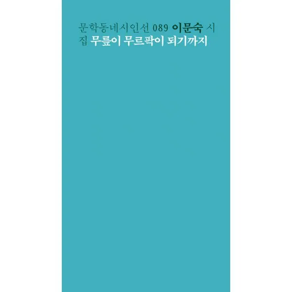 무릎이 무르팍이 되기까지, 문학동네
