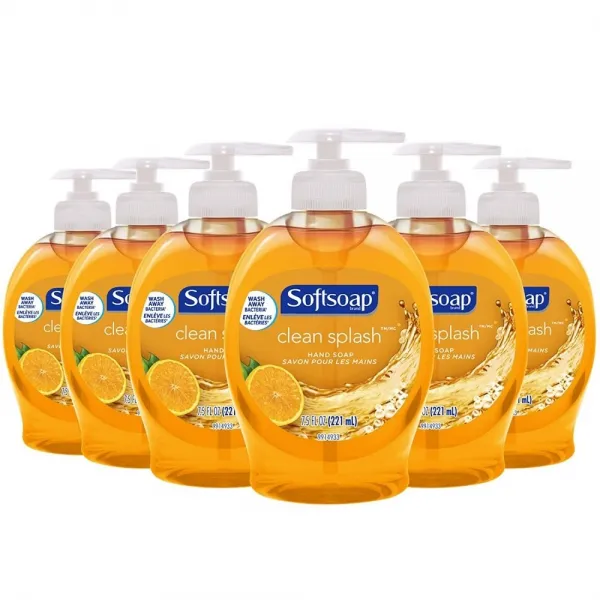소프트소프 핸드워시 손세정제 물비누 Clean Splash 221ml 6팩 Softsoap Liquid Hand Soap