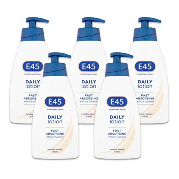 (영국직배) E45 데일리 모이스처 로션 400ml 5팩 Daily Moisturising Lotion