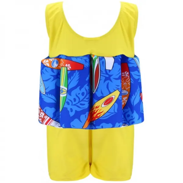 암 밴드와 함께 Wowelife Float Suit Baby Upgraded One-Piece Buoyancy Swimsuit 1-3 세 소년과 소녀를