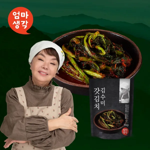 김수미 엄마생각 프리미엄 갓김치 1kg 단품