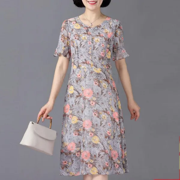 Kirahosi 퀄리티 중년 여성 엄마 반팔 티셔츠 블라우스+7부 8부 369 J 6+스마트 스트랩 증정 Bpq212y