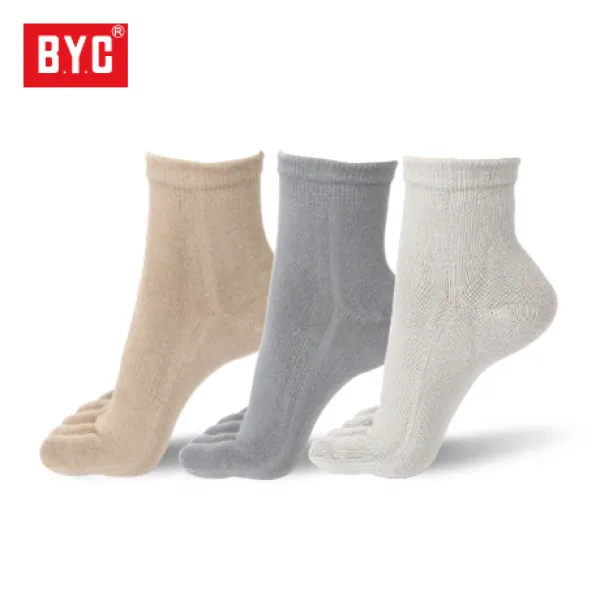 Byc 단목 2호 연색 발가락양말 5족 Fmr7949