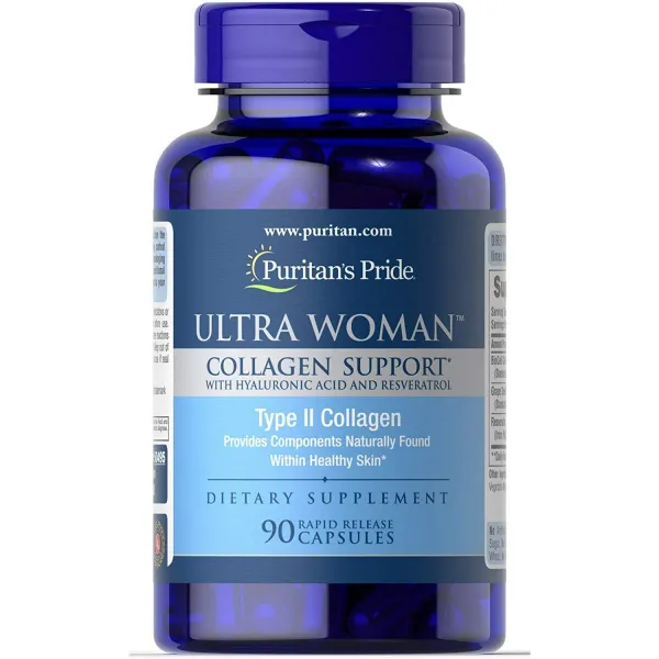 puritan의 자존심 과격파 여자 콜라겐 지원 1000mg 로 hyaluronic acid-90 급속한 석방 캡슐