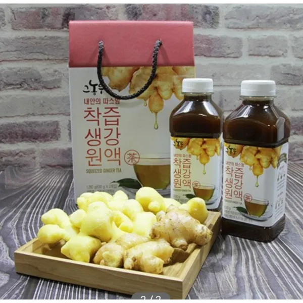 명진라이프 그농부 생강착즙원액 630g 2통