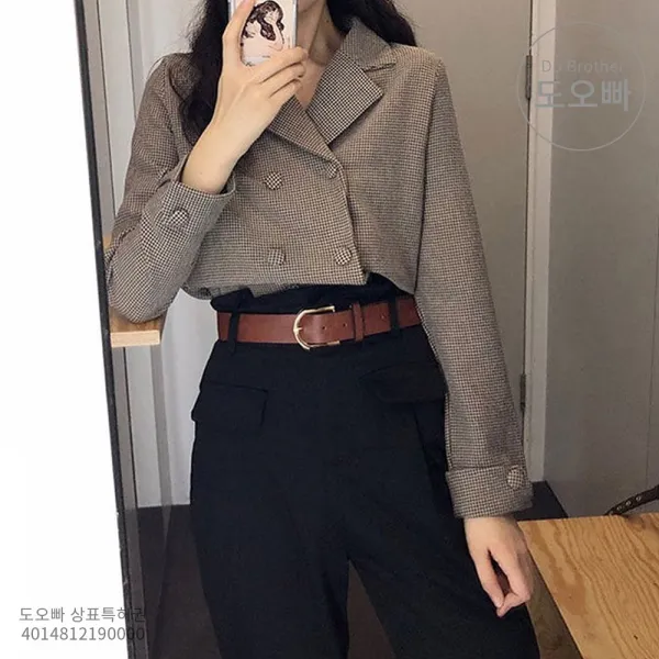 도오빠 여자바지 정장 세트 양복 페미닌룩 여성투피스