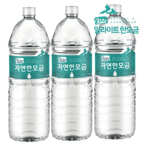 일라이트 한모금 물애담 미네랄워터 알칼리수, 30병, 2L
