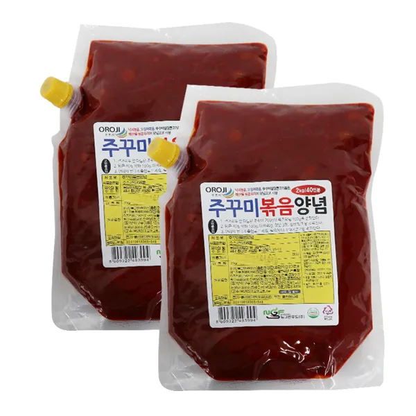 뉴그린 오로지쭈꾸미볶음양념2kg 6개박스, 6개, 2kg