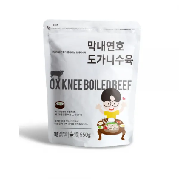 막내연호 도가니수육 혼술안주 최강자, 1팩, 550g