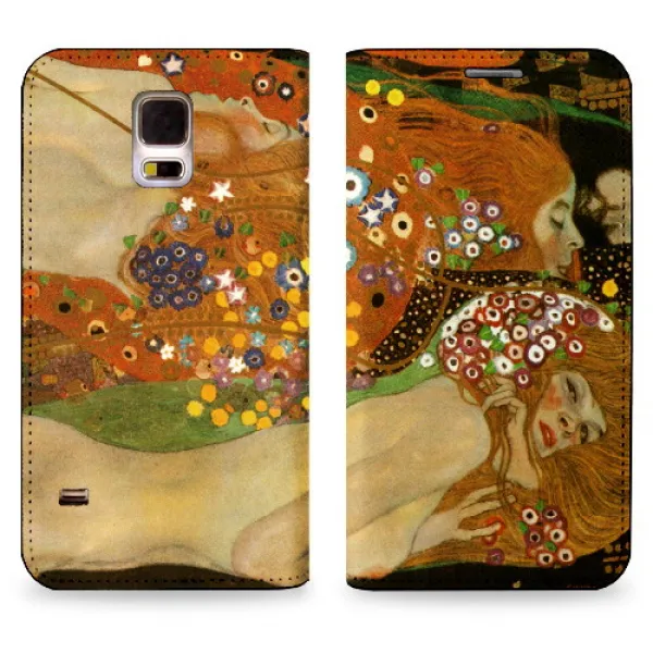  바보사랑 갤럭시노트5_가죽다이어리커버_물뱀. Klimt