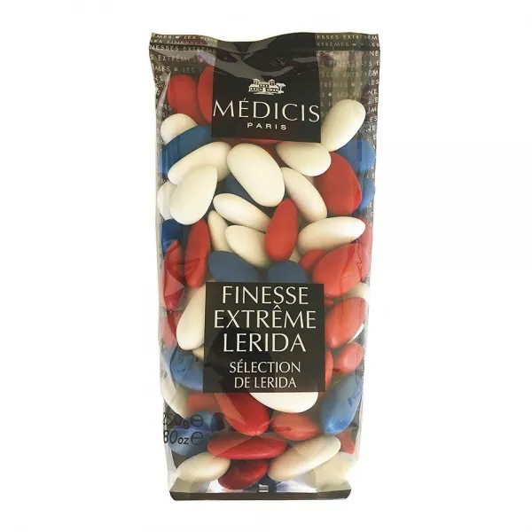 Medicis 여러 가지 빛깔 (블루 화이트 레드) 프랑스 아몬드 당의정 (프랑스어 요르단 아몬드) 80pc 250g (8.8oz), 선택, 상세설명참조