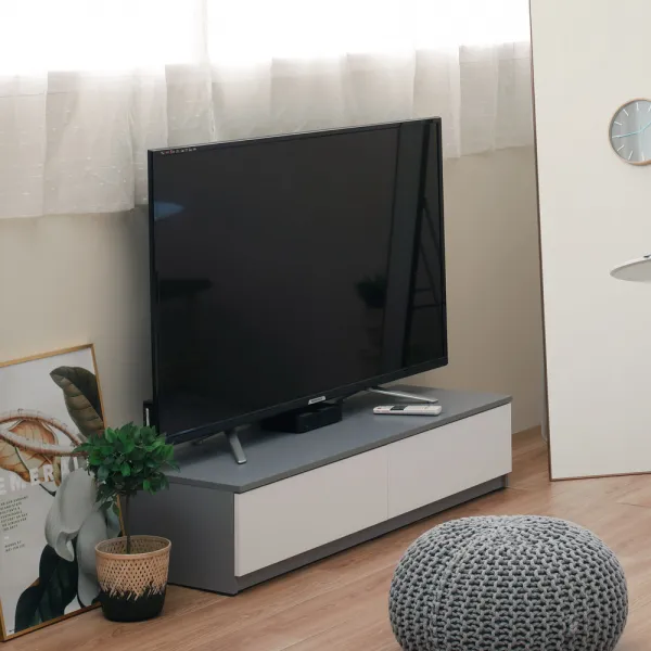 (그레이행사)KENNY 케니 TV 거실장1200 3colors, 그레이