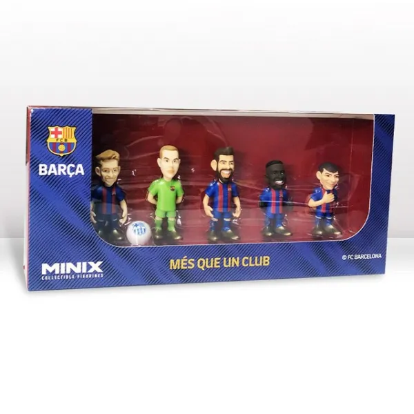 월드컵 기념품 축구상품 미니스 카타르 축구 스타 피규어 자이언트 클럽 시리즈 메시 Neymar Fati Suarez Mbappe 소장용 입상, [02] Barcelona