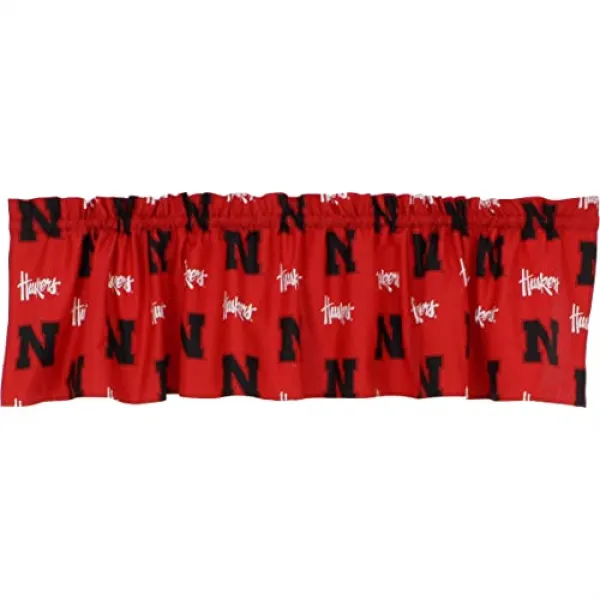 NMT 대학 NCAA 커튼 밸런스 84 x 15 네브래스카 옥수수 곡예사 - P084900A2BL6E63, 기본