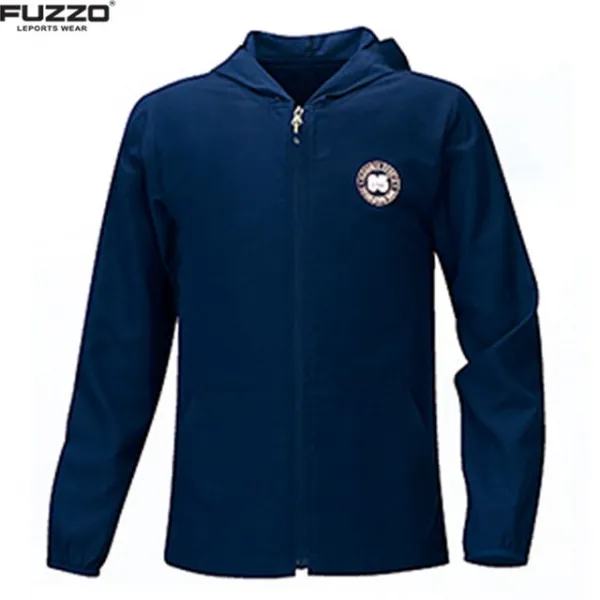 Ksw28121 푸조 남여공용 경량 얇은 단체 후드 집업 네이비 B545