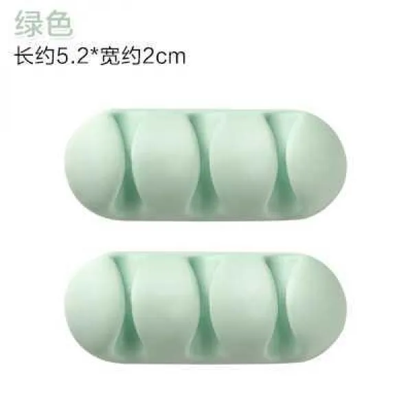 쥬킴쇼핑몰 고정기 카드 도량 실링 머신 String Fastener 케이블 망선 책상위정리 접착 클램프 그린 12g 두개 룩