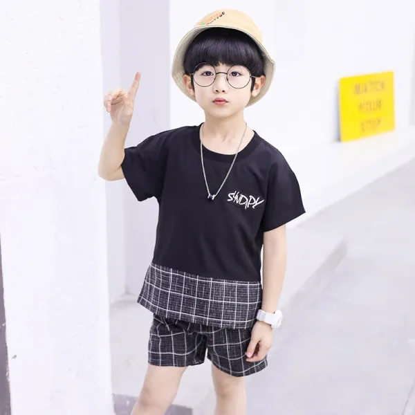 슬립은 매년 여름마다 개성이 간소하다하프 투피스 패션 체크