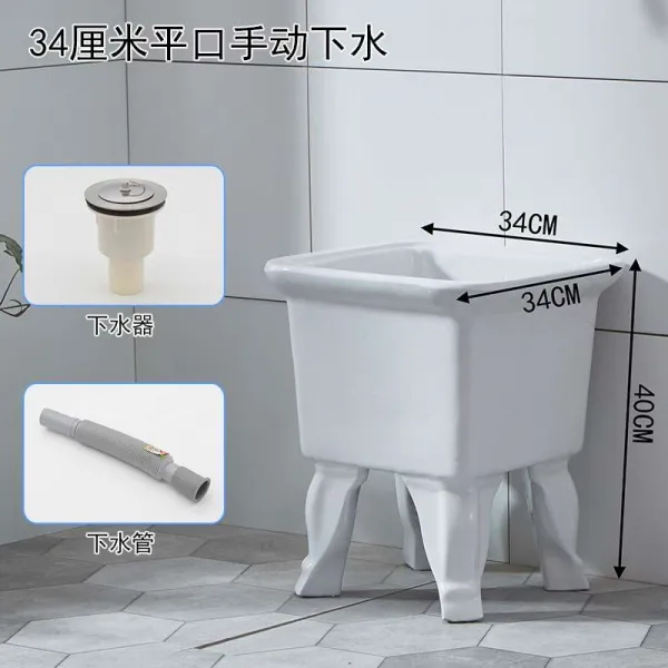 밀대걸래 못 일체 양식 미니 사이즈 베란다 세면대 심플 테이프를 빨다 용 인싸템 물튀김 방지 땅 싱크대 34 센치 수동 물 접촉 가능