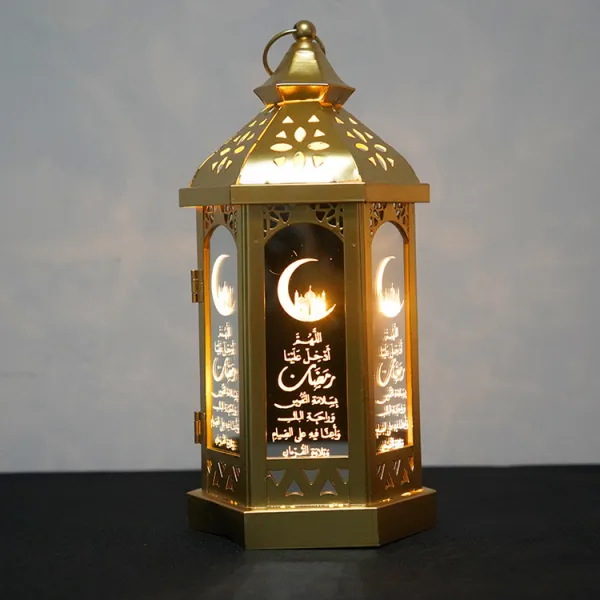 FUNHO아라비아풍 스탠드 사이즈키 등 EID 개재절 스틴 스타일리쉬 독창적 침실 책방등 장식 크롬 온오프스위치, 타입 2 크롬 온오프스위치