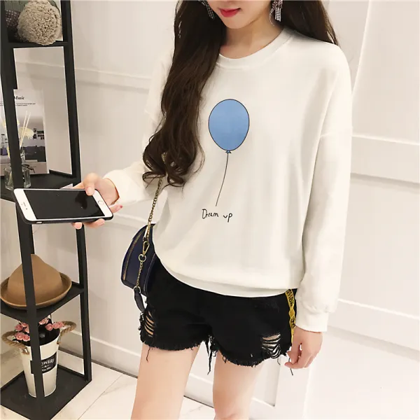 저렴한 긴팔라운드티셔츠 패션 뉴 이너 루즈 chic 올가을에 옷에 나태